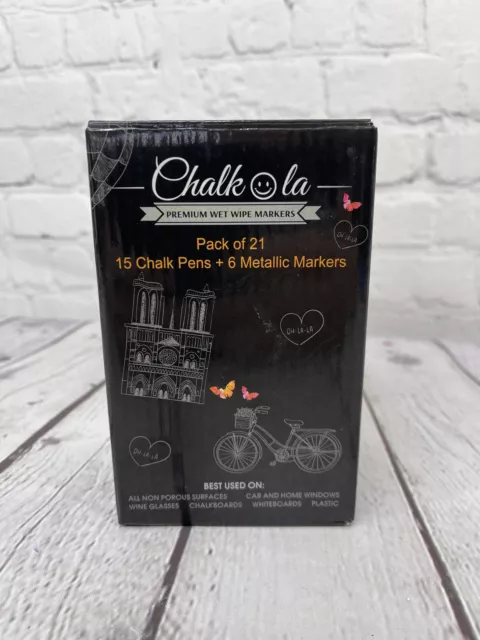 PROFESSIONAL Liquid Chalk Markers (12pc) Erasable Chalkboard Pen