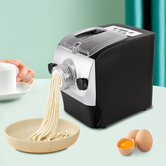 1.1LBS Capacity with Measuring Cups 8*Molds Time Setting Pasta Maker Black