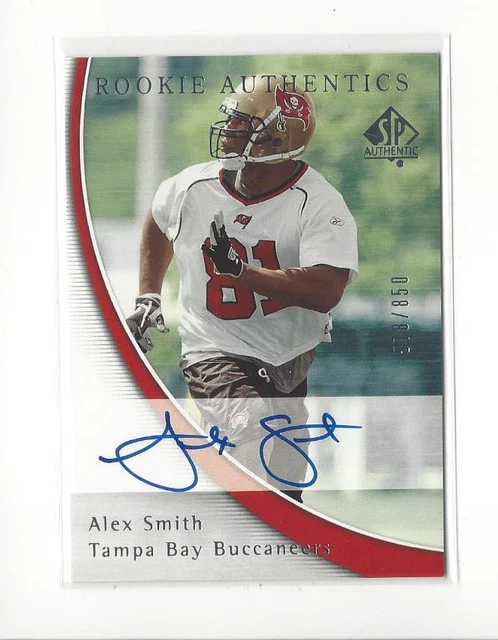 2005 SP Authentic #212 Alex Smith RC Rookie AUTOGRAPH Buccaneers /850