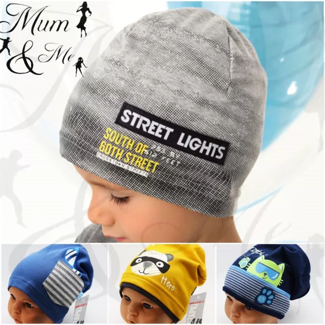 Chapeau enfant garçons casquette pour tout-petit printemps bonnet coton chapeau à tirer 3