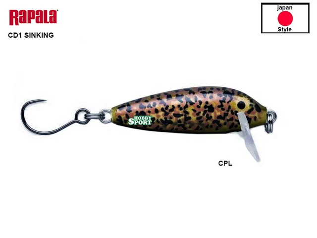 Rapala Countdown Cd 01 Sinking Col Cpl Sh Copper Pellet Japan Style Area Trout