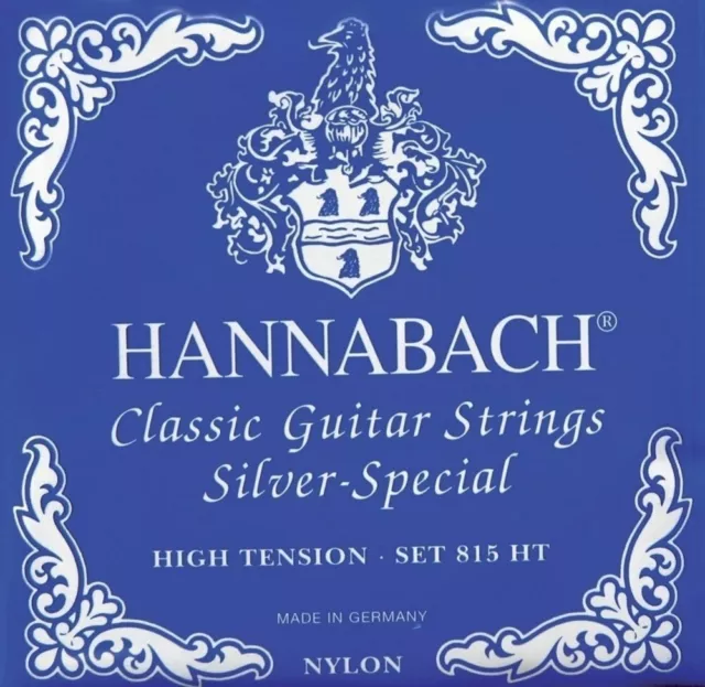 Hannabach Cordes Guitare Classique Serie 815 Tension Forte Silver Special