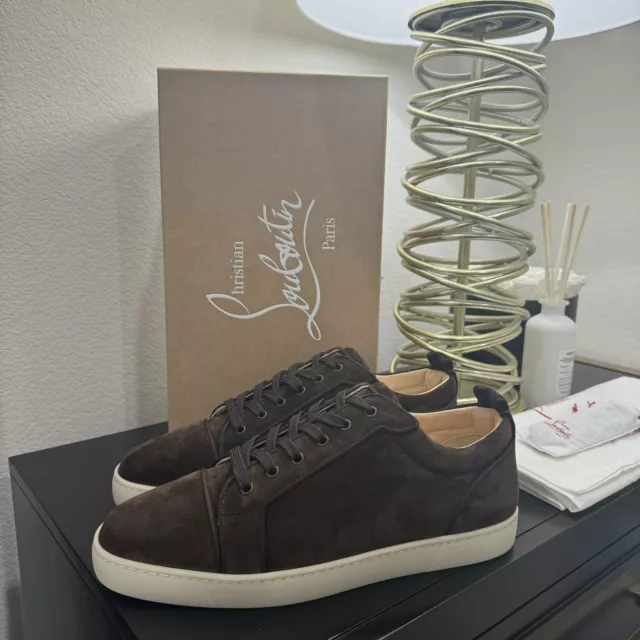 Christian Louboutin Louis Junior Orlato Suede Brown 44