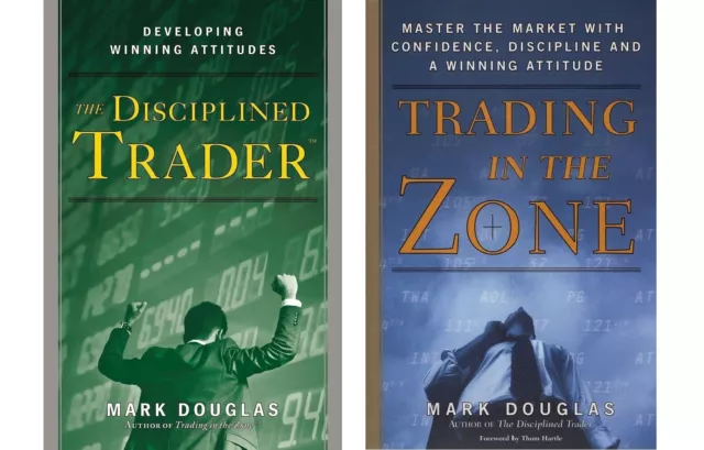 Mark Douglas 2 Libros Juego: The Disciplined Trader + Trading IN Zone (Inglés)