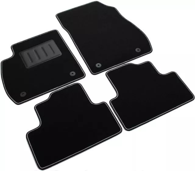 Set 4 Alfombrillas Coche Opel Zafira C Tourer De 2011 Moqueta Negros Agarre Spr