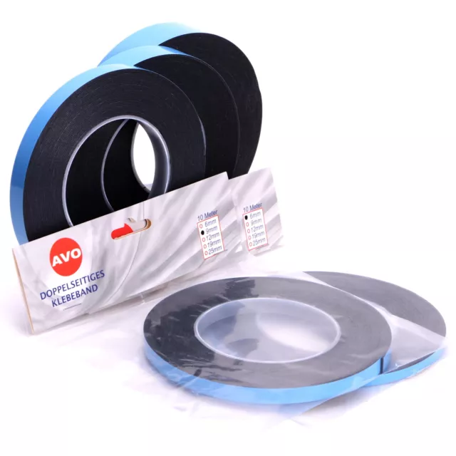 Doppelseitiges Klebeband für Zierleisten 6mm x 10m Mount Tape A070606V