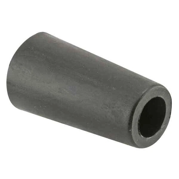 1-1/2 in. Black Rubber Sliding Door Bumper Plastic construction rust resistant