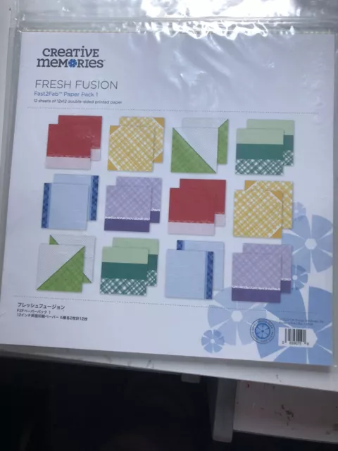 Creative Memories Fresh Fusion Fast2Fab Paper Pack 1