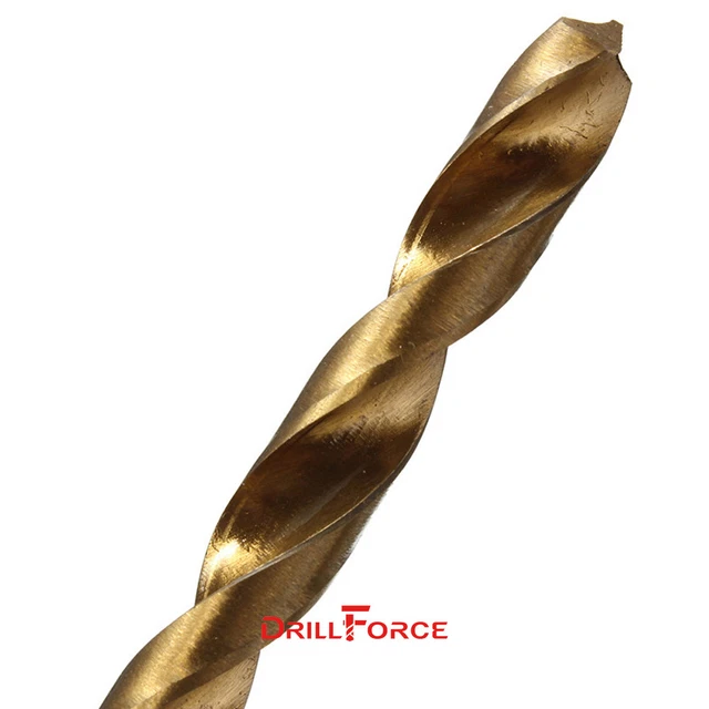 Ensemble de forets 100 pièces 1/8 pouces HSS titane Jobber longueur torsion métal foret outils 5