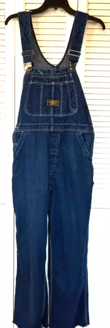 *Vintage* Mens 28 X 30 Jack Daniels Distillery Lynchberg Tennessee Bib Overalls