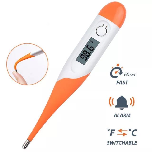 Digital Fever Thermometer for Adults and Kids, Oral/Rectal/Underarm Body