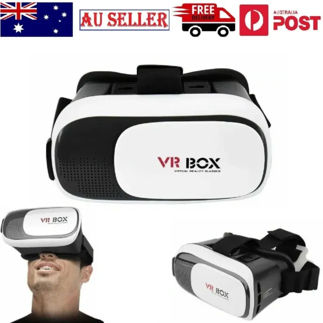 VR BOX 2.0 Virtual Reality 3D Glasses Bluetooth Remote For Phone Android Mobile