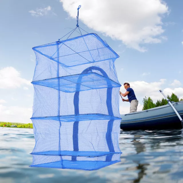 4-Layers Herb Fish Food Hanging Drying Rack Folding Herb Mesh Rack Dryer Mesh