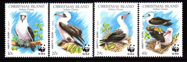 1990 Christmas Island Abbots Booby - MUH Complete Set of 4 Stamps