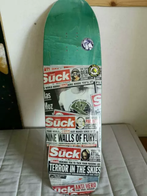 Jeff Grosso Anti Hero Daily Suck Skateboard Deck Oldschool selten