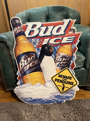 Vintage Budweiser Now On Draught This Bud's For You 17"t Cardboard Counter Card 