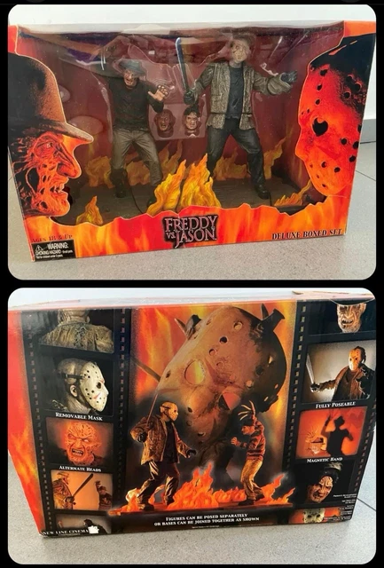 NECA DELUXE BOXED SET FREDDY VS JASON 7インチ HEAD KNOCKERS