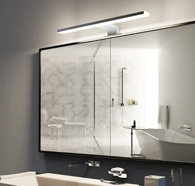 Dailyart 5W LED specchio luce 180 °Luci da parete di Acciaio Inossidabile con Interruttore,Bianco Caldo Classe di efficienza energetica A+ 