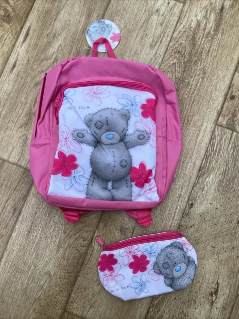 Me To You Rucksack & Bleistiftetui Set rosa Bär Rucksack brandneu mit Etikett