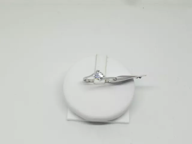 Anello Da Donna Solitario Con Zircone In Oro Bianco 18Kt 1,4 Gr. (6220) N14