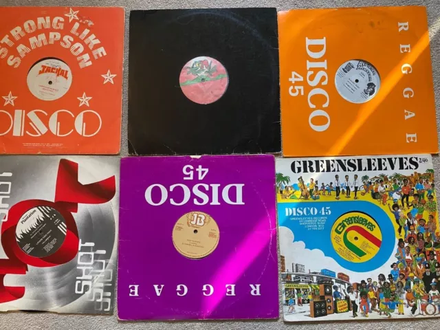 6 Reggae 12" records 1980's vcg/vgc+