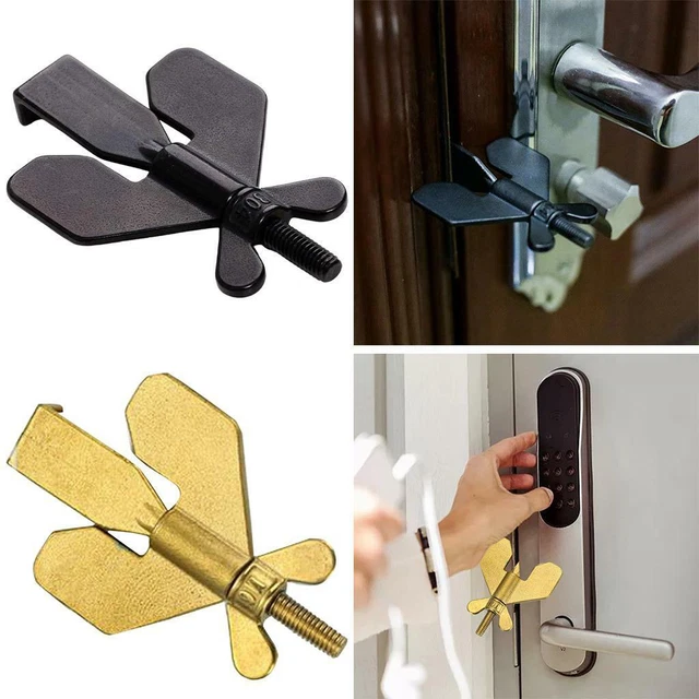 Lot de 2 serrures de porte en acier inoxydable Sécurité supplémentaire pour