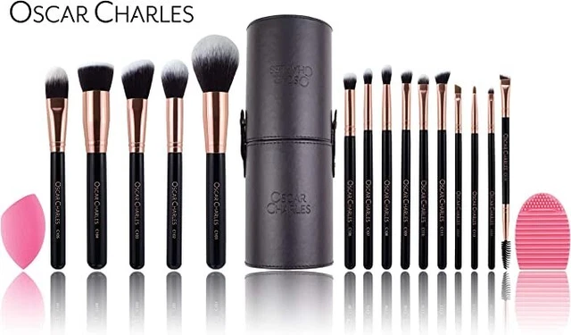 Oscar Charles 17 Pezzi Set di pennelli per trucco professionale con frullator... 2