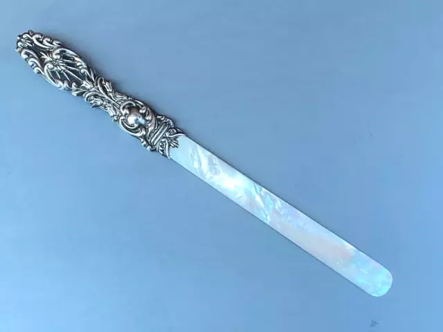 Antico Aprilettera Argento E Madreperla Birmingham 1907