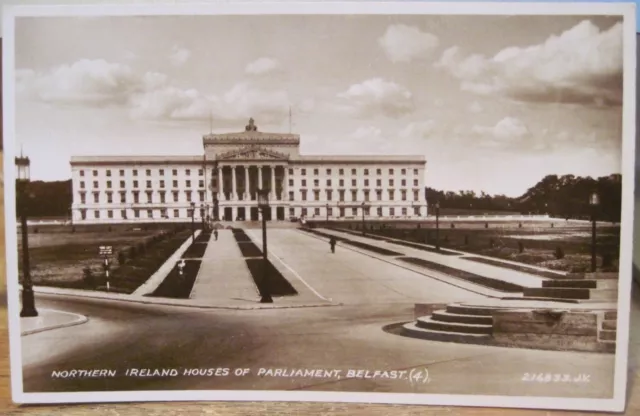 Irish RPPC Postcard STORMONT NI Parliament Buildings BELFAST Northern Ireland
