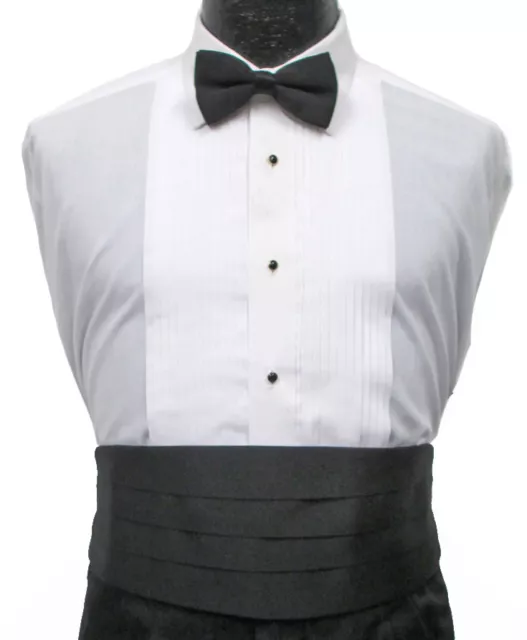 New Men's Black Satin Cummerbund Wedding Groom Prom Mason Cruise *Free Shipping*