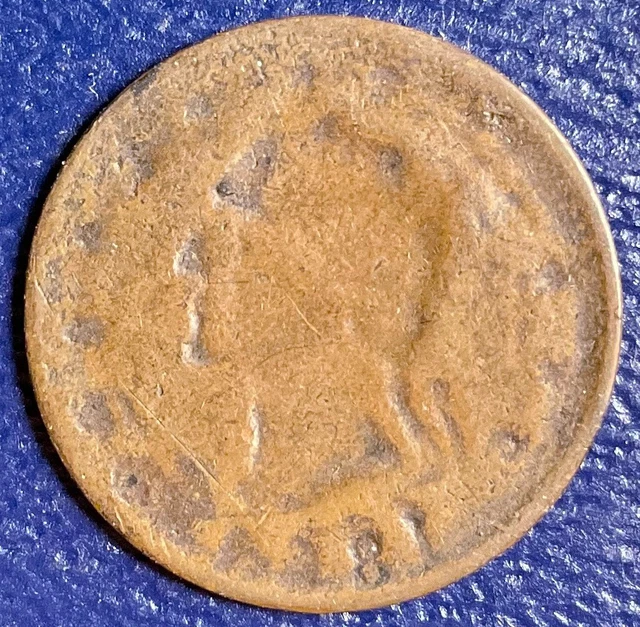 CWT Civil War Token F-107 FULL BROCKAGE MINT ERROR George Washington #T77