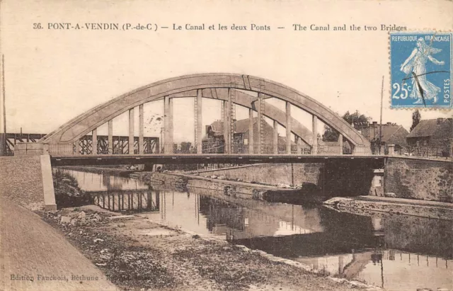 CPA PONT-A-VENDIN Le Canal et les deux Ponts (140067)