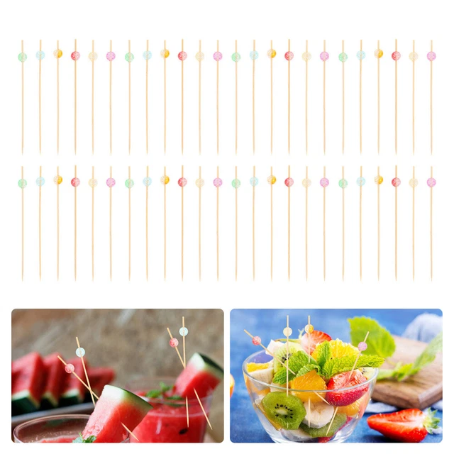 100 piezas palitas de fruta cóctel de frutas sándwich