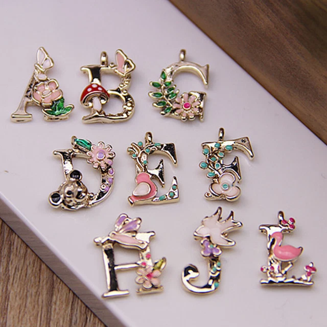26 PCS Hängende Anhänger Aus Legierung Alphabet-Buchstaben-Anhänger
