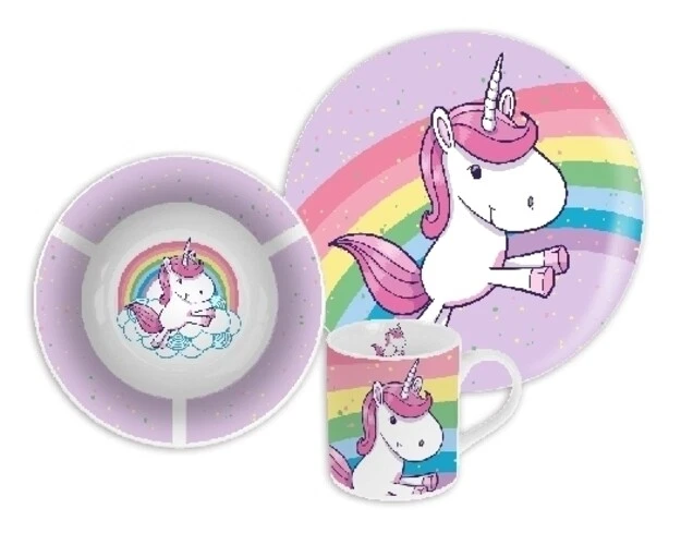 Einhorn 3tlg. Frühstücks-Set Stück Deutsch 2022 P:OS Handels GmbH