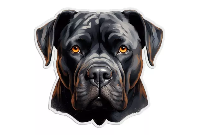 Designer Aufkleber / Sticker Fotosticker - Hunde -  Cane Corso schwarz 03