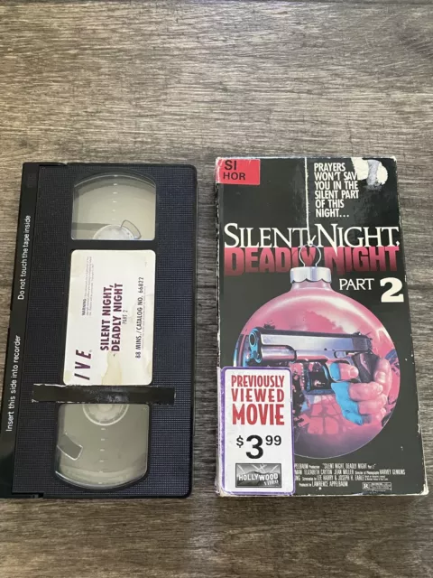 Silent Night Deadly Night 2 VHS Horror Rare Oop IVE 1987