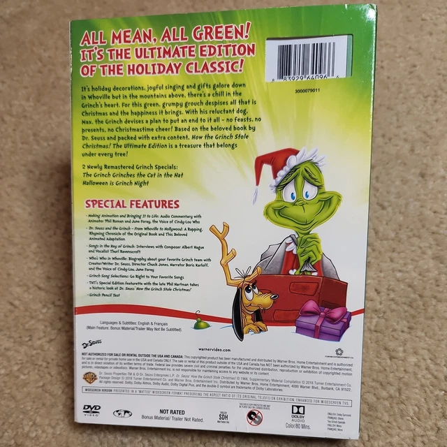 DR. SEUSS' HOW the Grinch Stole Christmas (Ultimate Edition) (DVD, 1966