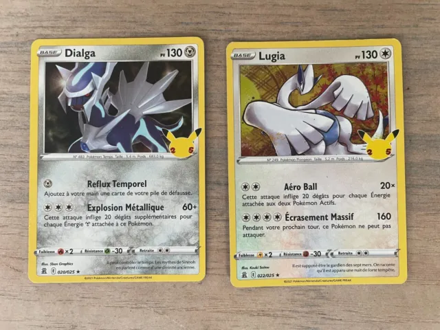 Cartes Pokémon Célébrations 25 Ans Rares FR