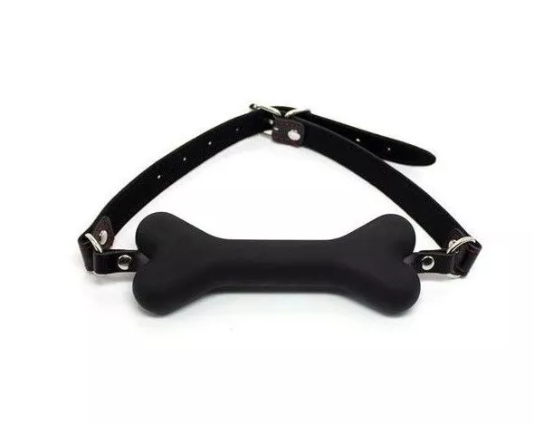 Easy dog gag nero morso ball costrittivo bondage fetish sex toys black