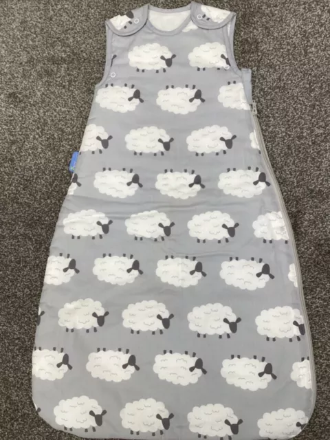 Cute Grobag Baby Sleeping Bag Size 0-6 Months - 2.5 Tog Lamb Sheep 76cm New