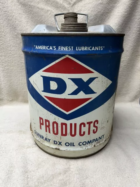 Vintage DX Oil 5 Gallon Oil Can