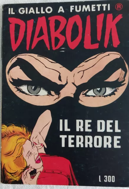 DIABOLIK N. 1 - PRIMA RISTAMPA COSTOLA BIANCA -1978 - buono