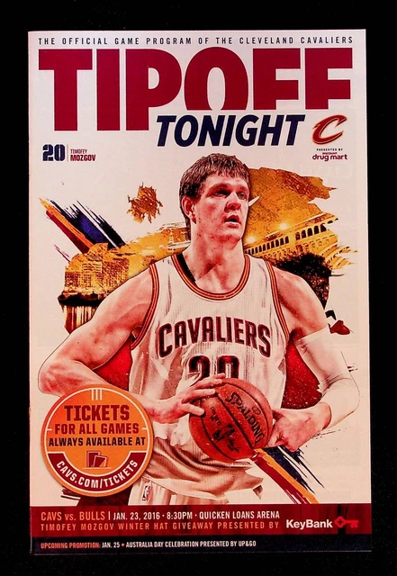 Cleveland Cavaliers Chicago Bulls NBA Game Program 2016 Championship Season