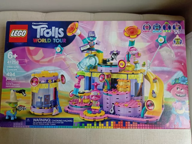 LEGO Trolls Vibe City Concert 41258 Trolls World Tour New Sealed