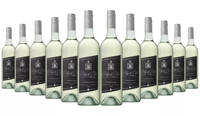 King Of Clubs Chardonnay 2020 White Wine 12x750ml RRP$240 Free Shipping