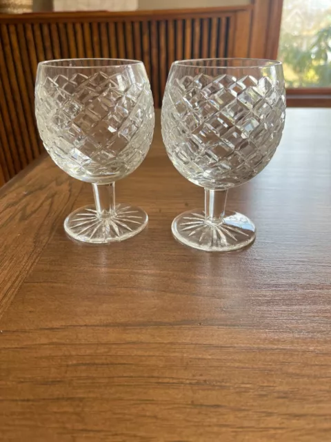 Tipperary Irish Crystal Brandy Cognac Snifters Pair of Cocktail Glasses