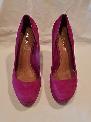 Aldo Rossi scarpe plateau in pelle scamosciata misura 7 