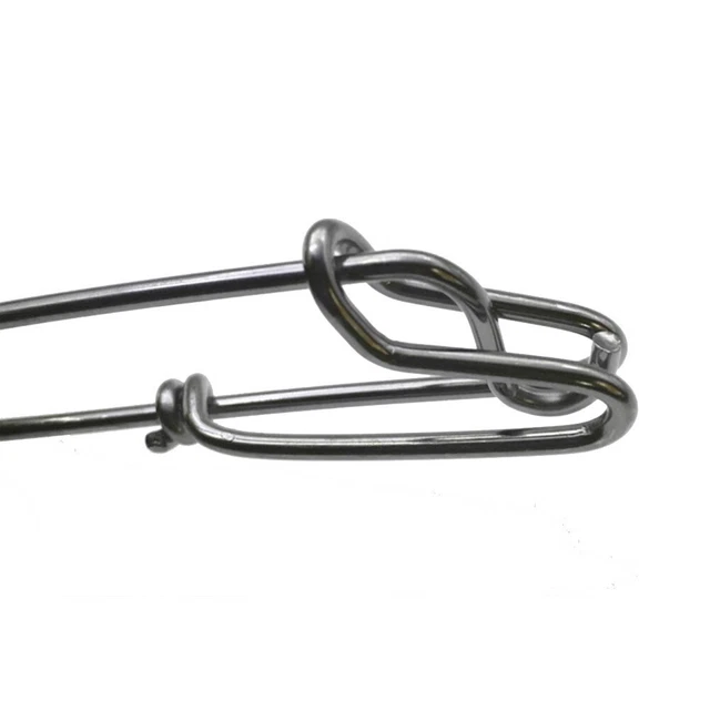 Lot De 100 Clips De Pêche Rapides En Acier Inox - 22,7 Kg, 34 Kg, 56,7 Kg - Pour Eau Salée Et Gros Poissons - 9