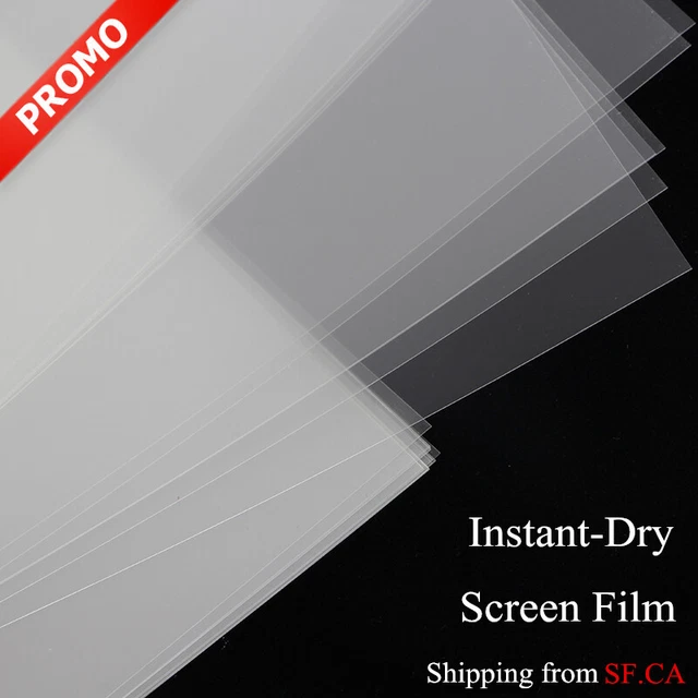 Película para serigrafiar de transparencia lechosa impermeable de 8,5"" x 11", 75 hojas